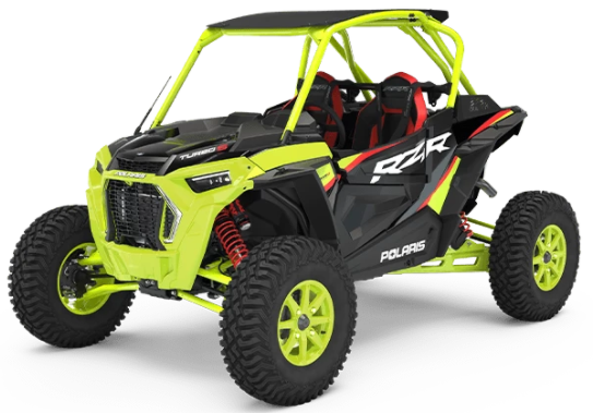 RZR TURBO S LIFTED LIME